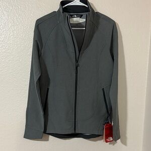 NWT The North Face Charcoal Full-Zip Jacket Small S windwall jacket